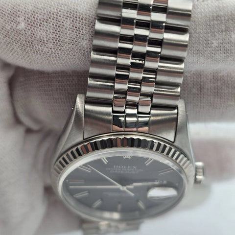 Rolex Datejust Grey Ghost Dial Stainless Steel Jubilee 16234 36mm Watch