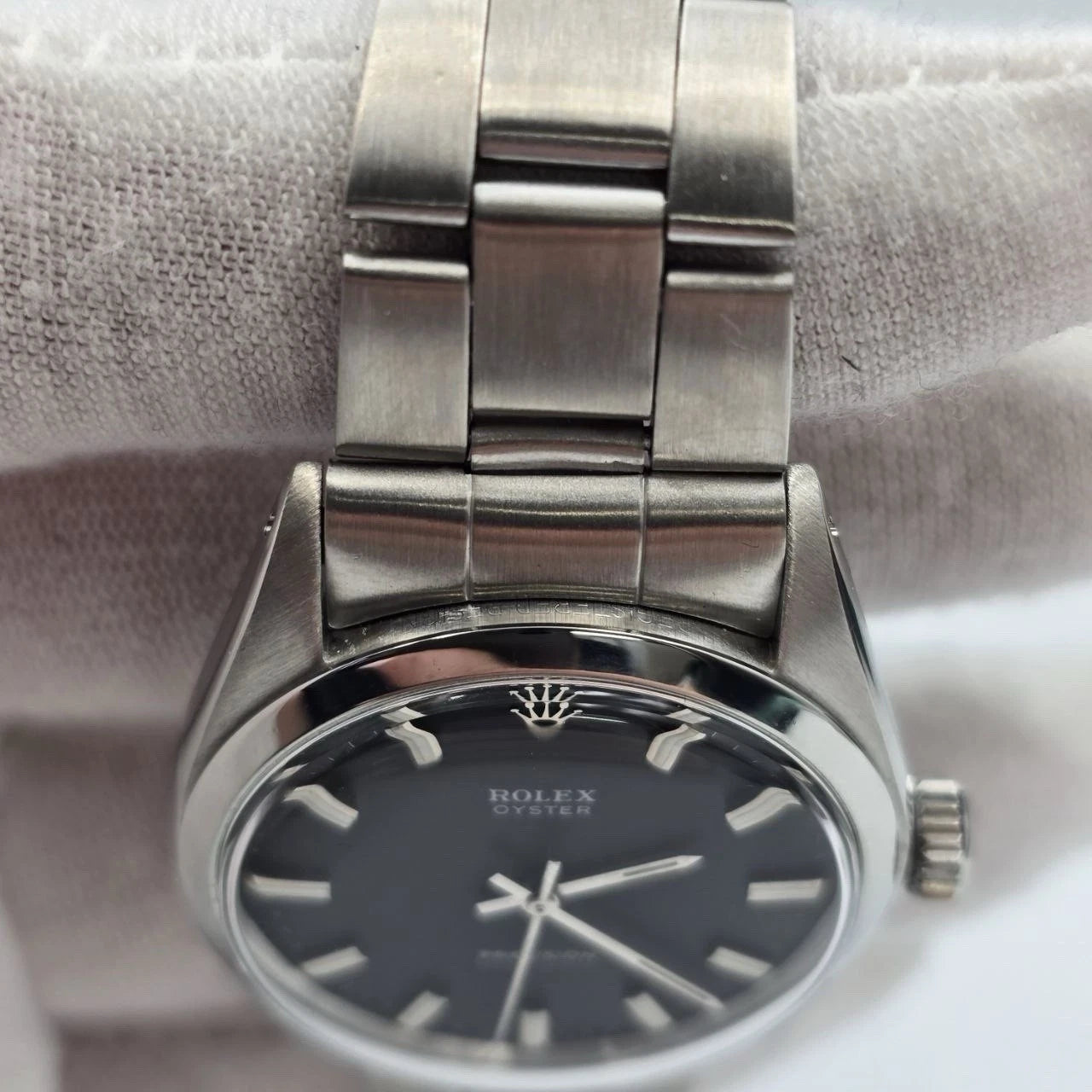 Rolex Oyster Date Precision 6426 Stainless Steel 34mm Manual Black Dial Watch