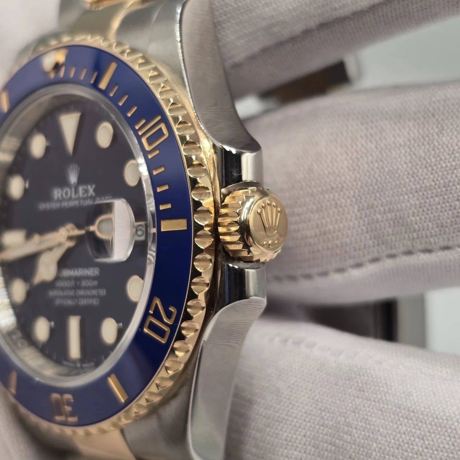 MINT PAPERS 2023 Rolex Submariner Date 41mm Ceramic Blue 18K Gold 126613LB BOX