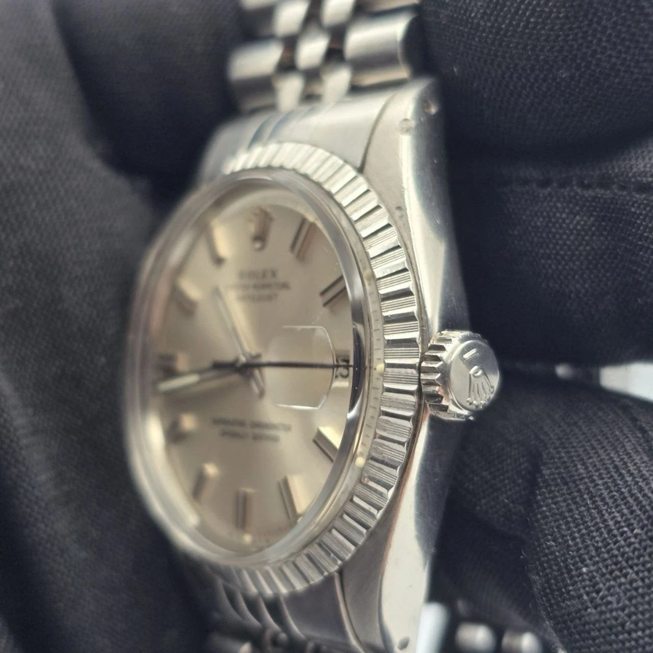 Rolex Datejust 1603 Stainless Steel Jubilee Silver Dial Automatic Men Watch 36mm