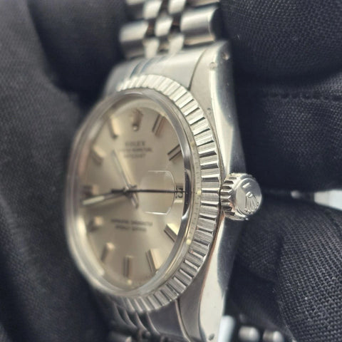 Rolex Datejust 1603 Stainless Steel Jubilee Silver Dial Automatic Men Watch 36mm