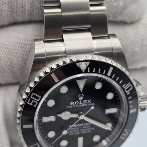 NEW 2024 Rolex Submariner No Date Ceramic Steel 41mm 124060 UNWORN