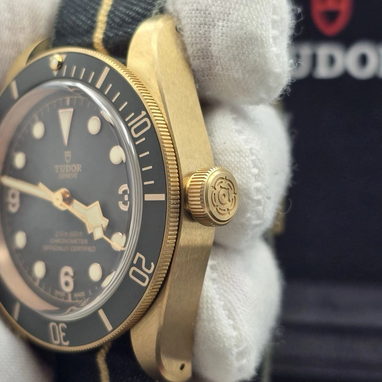 2025 NEW Tudor Black Bay Bronze 43mm Black Dial Fabric Strap 79250BA Watch
