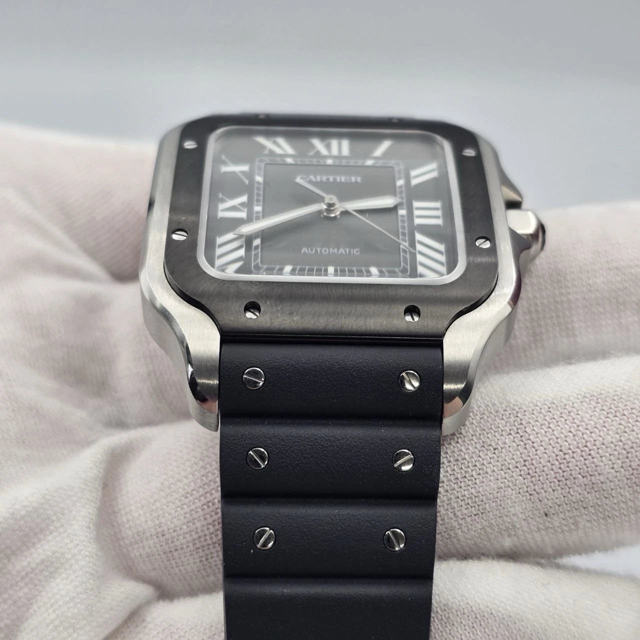 PAPERS 2025 Cartier Santos de Cartier WSSA0037 ADLC Gray Dial 39.8mm Watch BOX