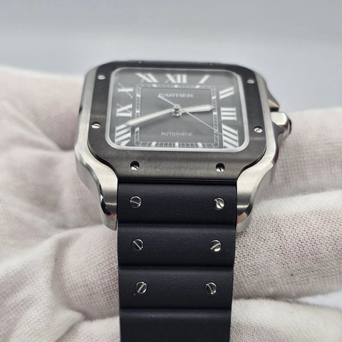 PAPERS 2025 Cartier Santos de Cartier WSSA0037 ADLC Gray Dial 39.8mm Watch BOX