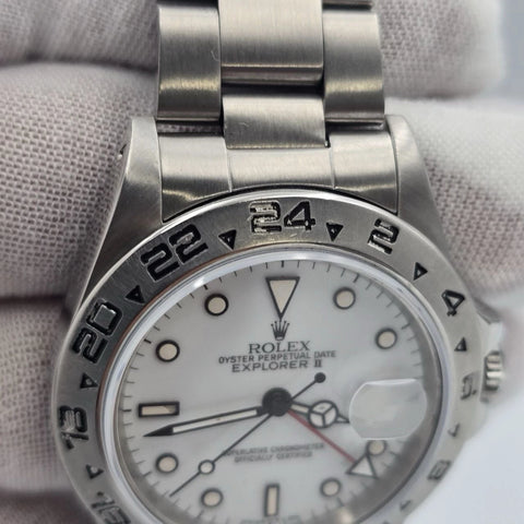 Rolex 16570 Explorer II Polar White Stainless Steel Automatic 40mm Watch