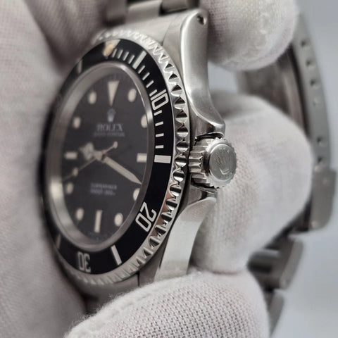 MINT Rolex Submariner No-Date BLACK Stainless Steel Dive Oyster 40mm Watch 14060
