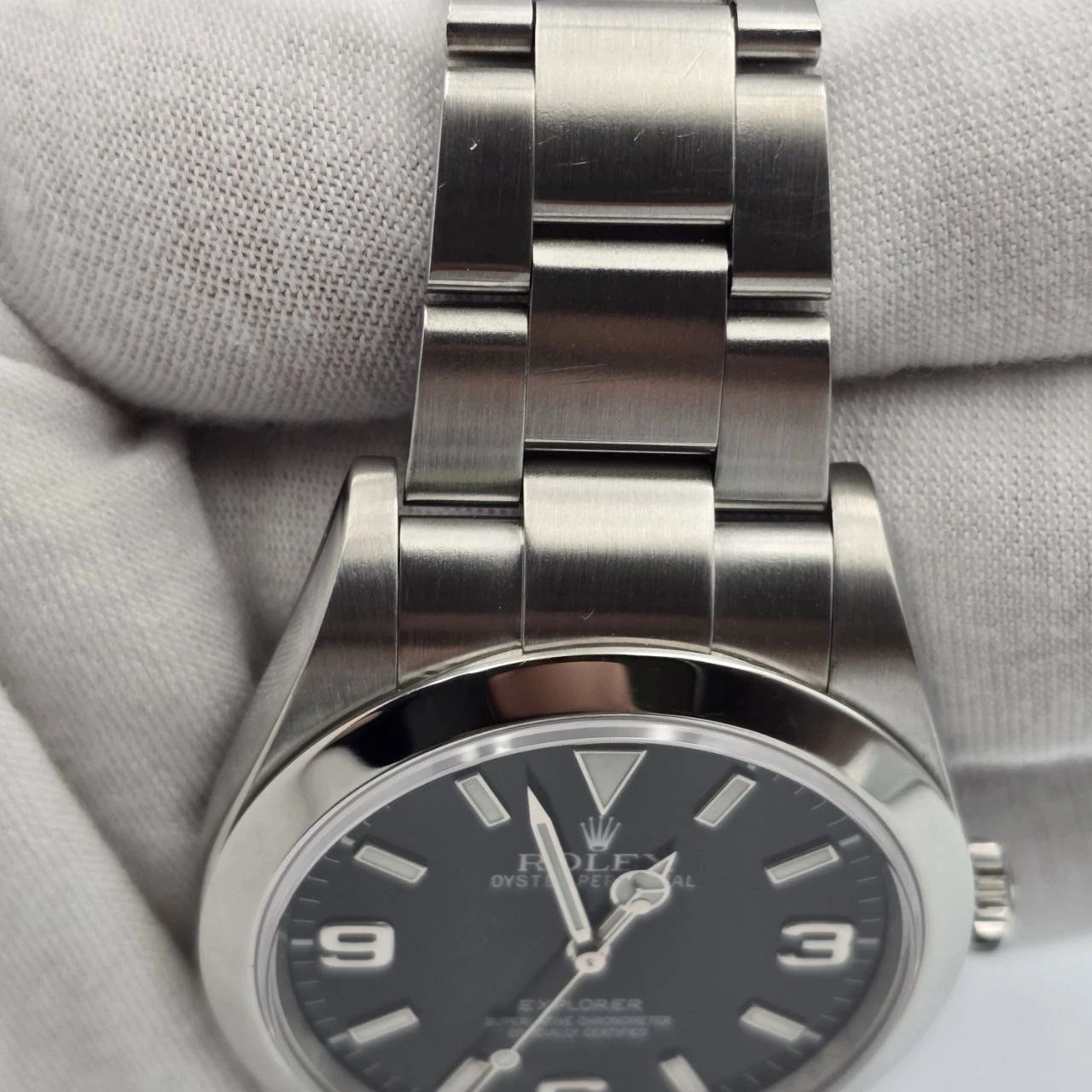 2023 RSC Rolex Explorer I Black Stainless Steel MK1 39mm Watch 214270 PAPERS