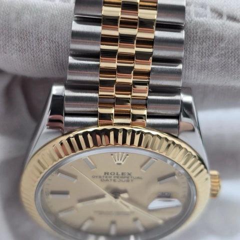 2019 PAPERS Rolex Datejust 41mm 126333 Two Tone Jubilee Champagne Dial BOX