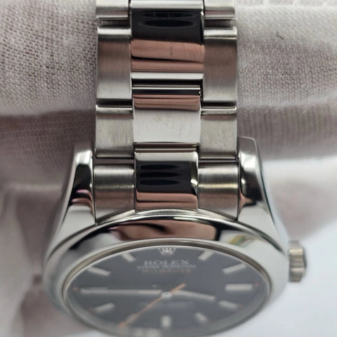 Rolex Milgauss 116400 Stainless Steel Black Dial Orange Hand 40mm