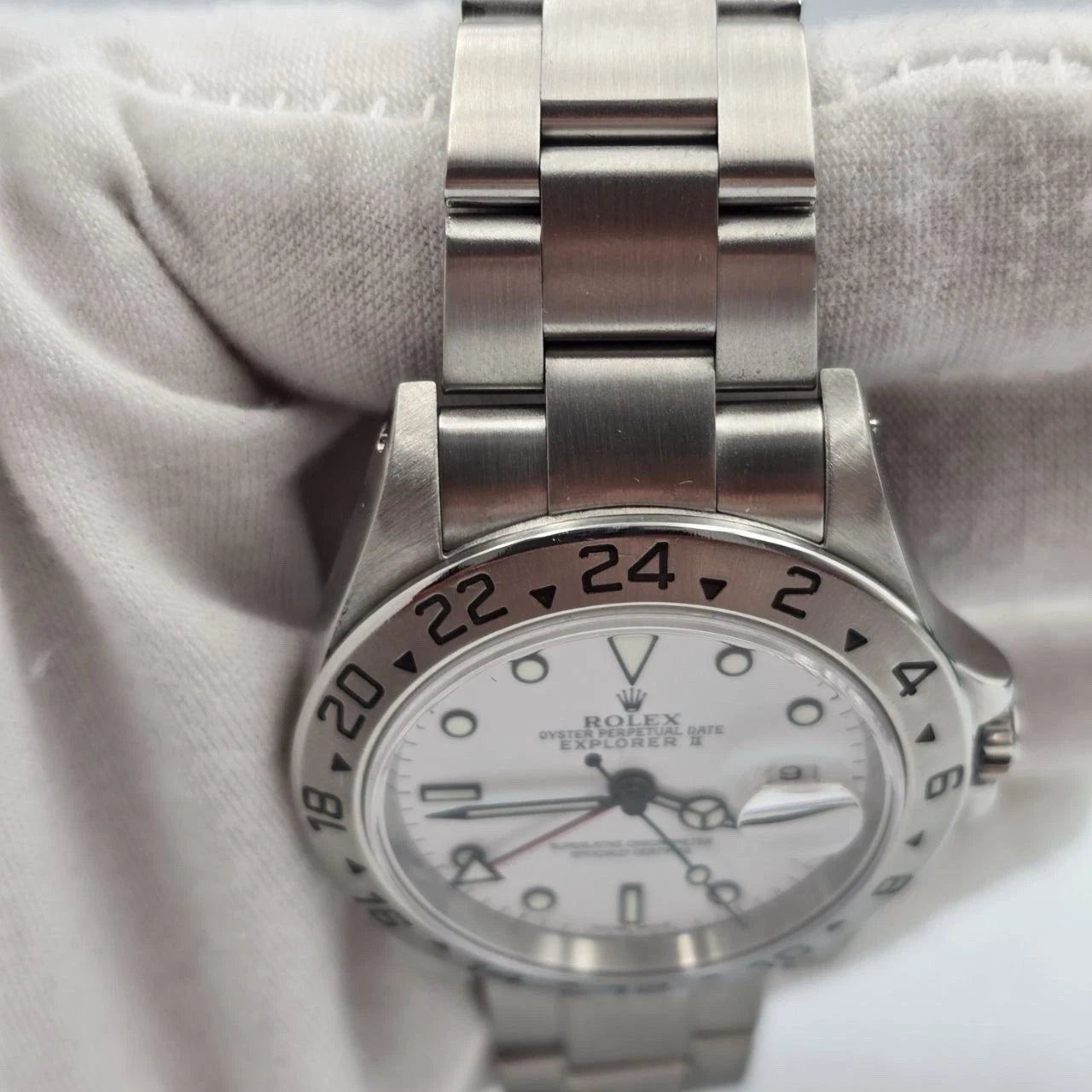Rolex 16570 Explorer II Polar White Dial Stainless Steel 40mm Watch