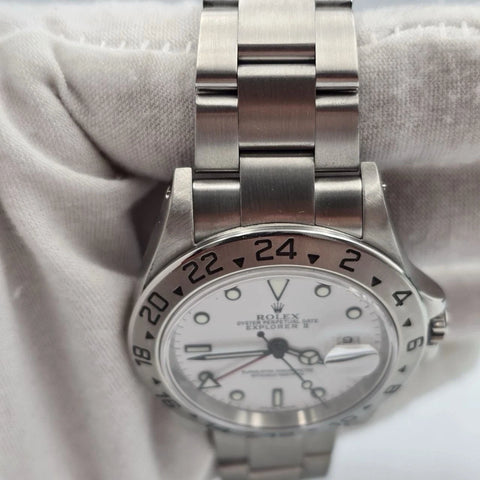 Rolex 16570 Explorer II Polar White Dial Stainless Steel 40mm Watch