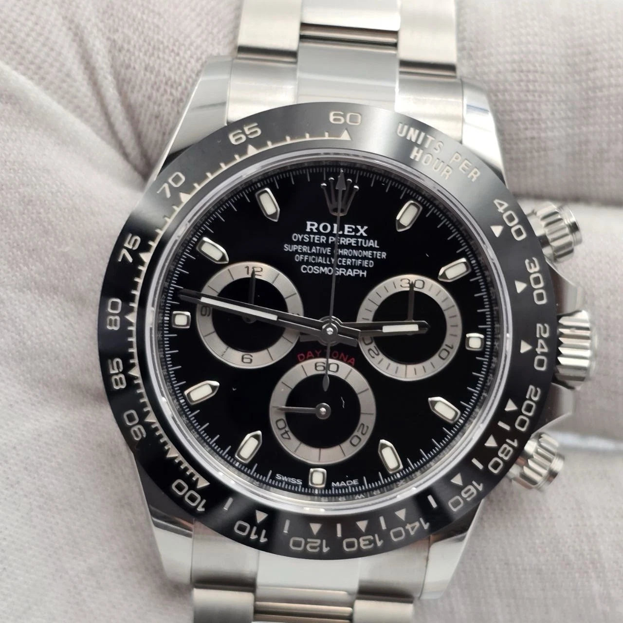 2021 PAPERS Rolex Daytona 116500LN Black Ceramic 40mm Steel Watch BOX