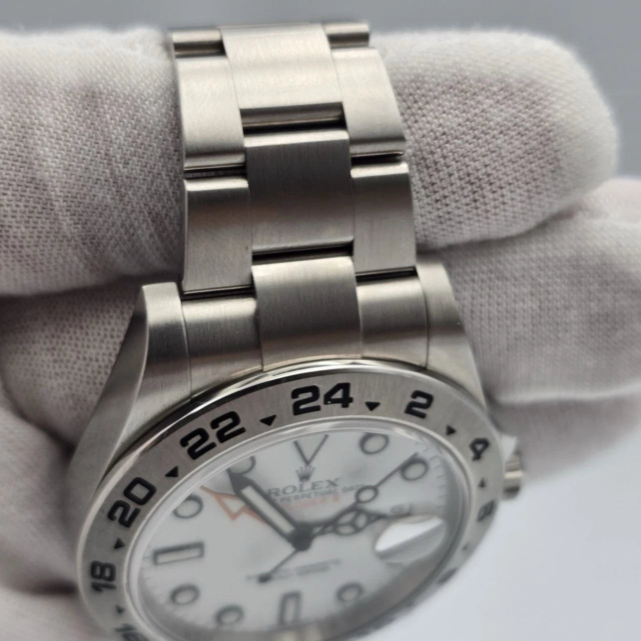 2024 RSC Rolex Explorer II 216570 Steel White 42mm Men’s Watch 2020 Box + Papers