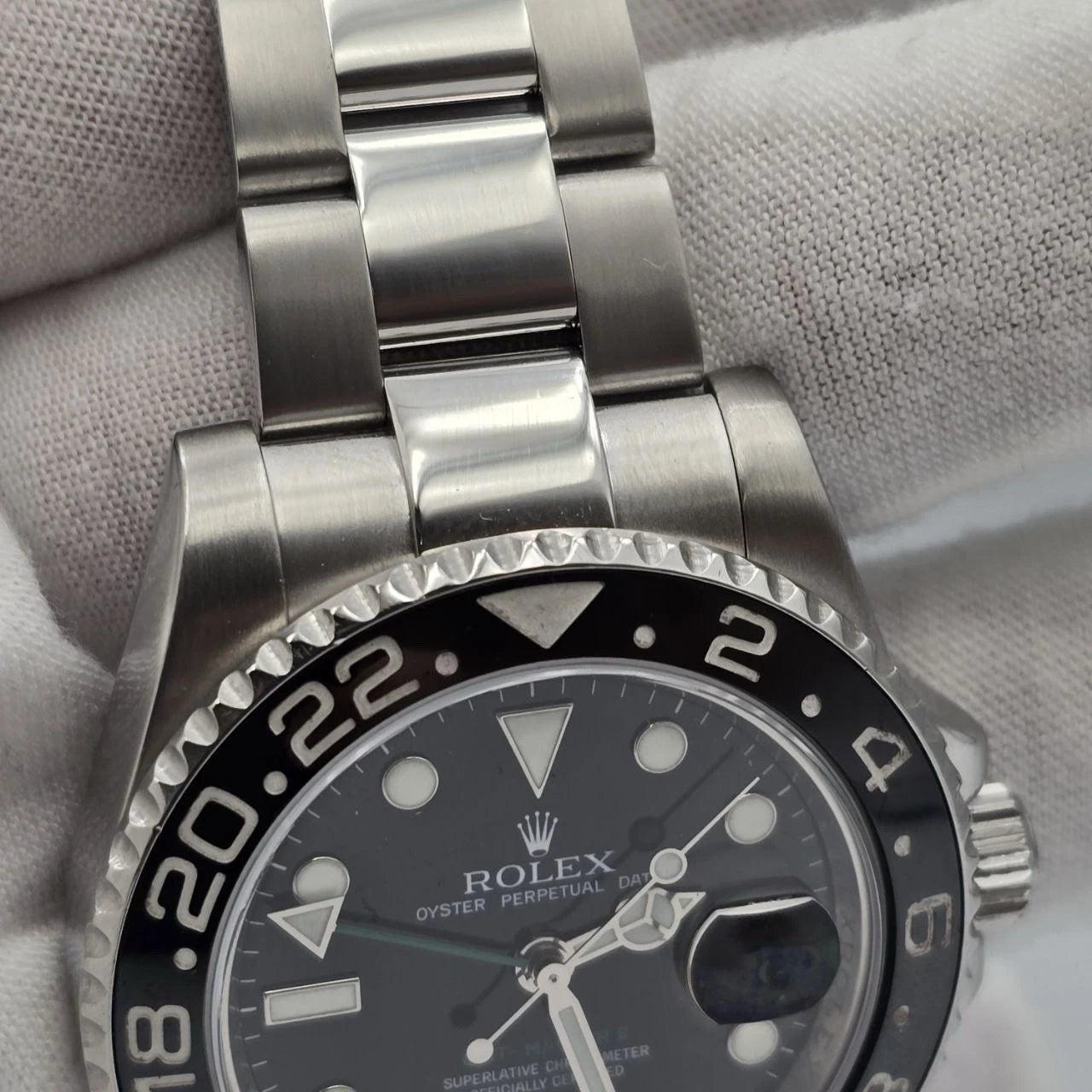 PAPERS Rolex GMT Master II Green Arrow 116710LN Ceramic 40mm Watch BOX