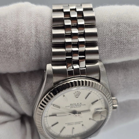 2020 RSC Rolex Datejust 31mm 68274 Silver Dial Steel Jubilee 18k Fluted Bezel