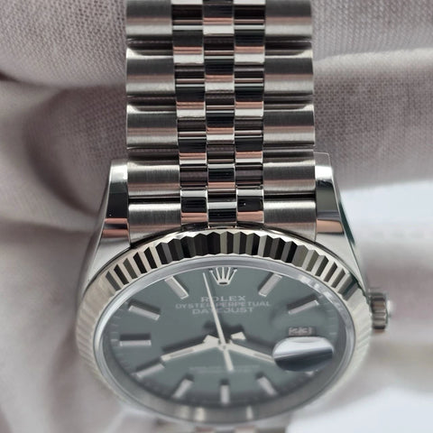 NEW 2026 Rolex Datejust 36mm 126234 Mint Green Dial Fluted Jubilee UNWORN