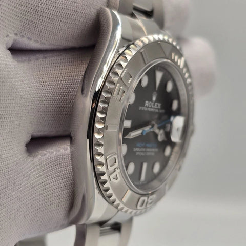 NEW 2025 FRESH Rolex Yacht-Master 40mm Rhodium Slate Dial Platinum Watch UNWORN