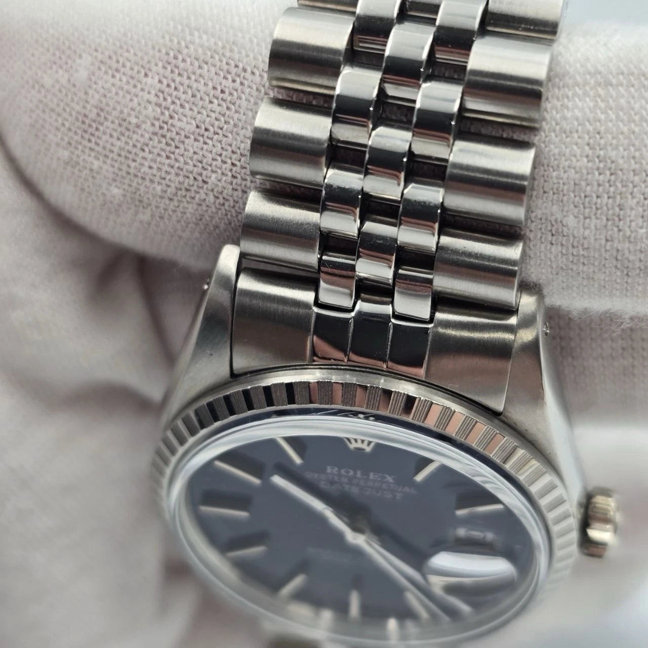 Rolex Datejust Stainless Steel FACTORY Blue Dial 36mm Automatic Watch 16030