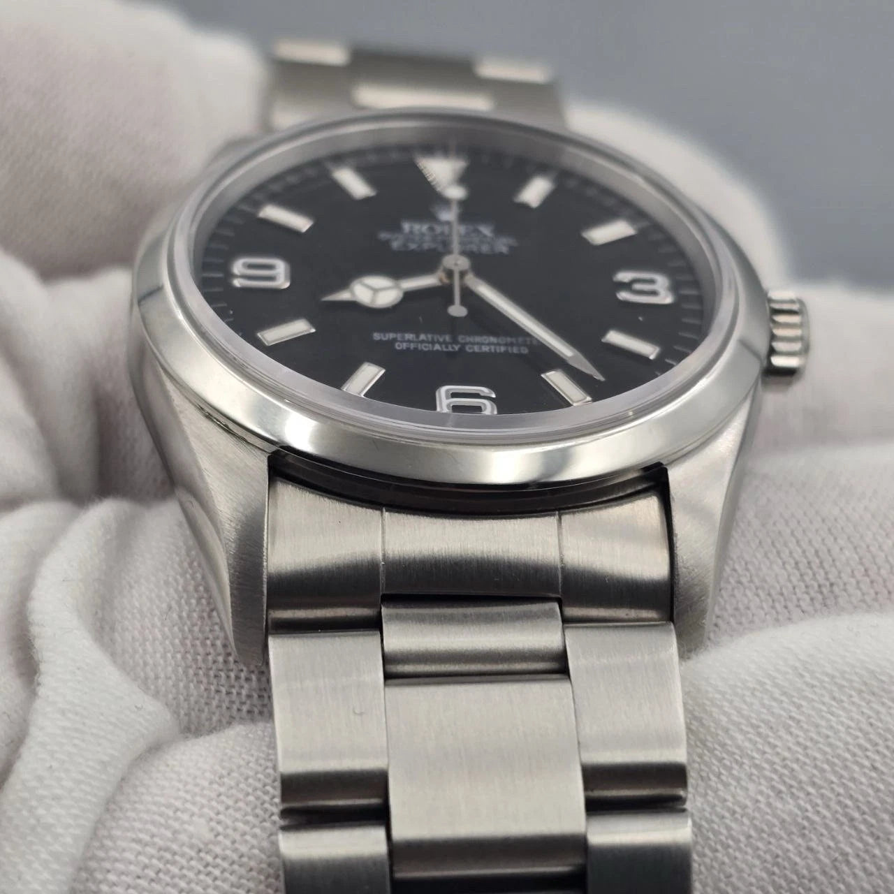 MINT PAPERS Rolex Explorer I 14270 Automatic 36mm Steel Black Dial Watch