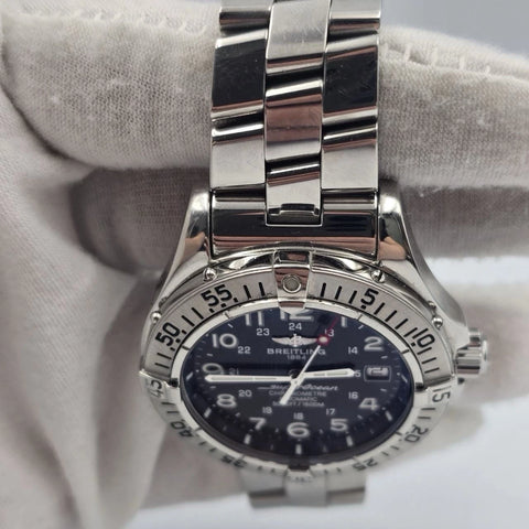 Breitling SuperOcean 42mm Black Dial Stainless Steel Automatic Watch A17360