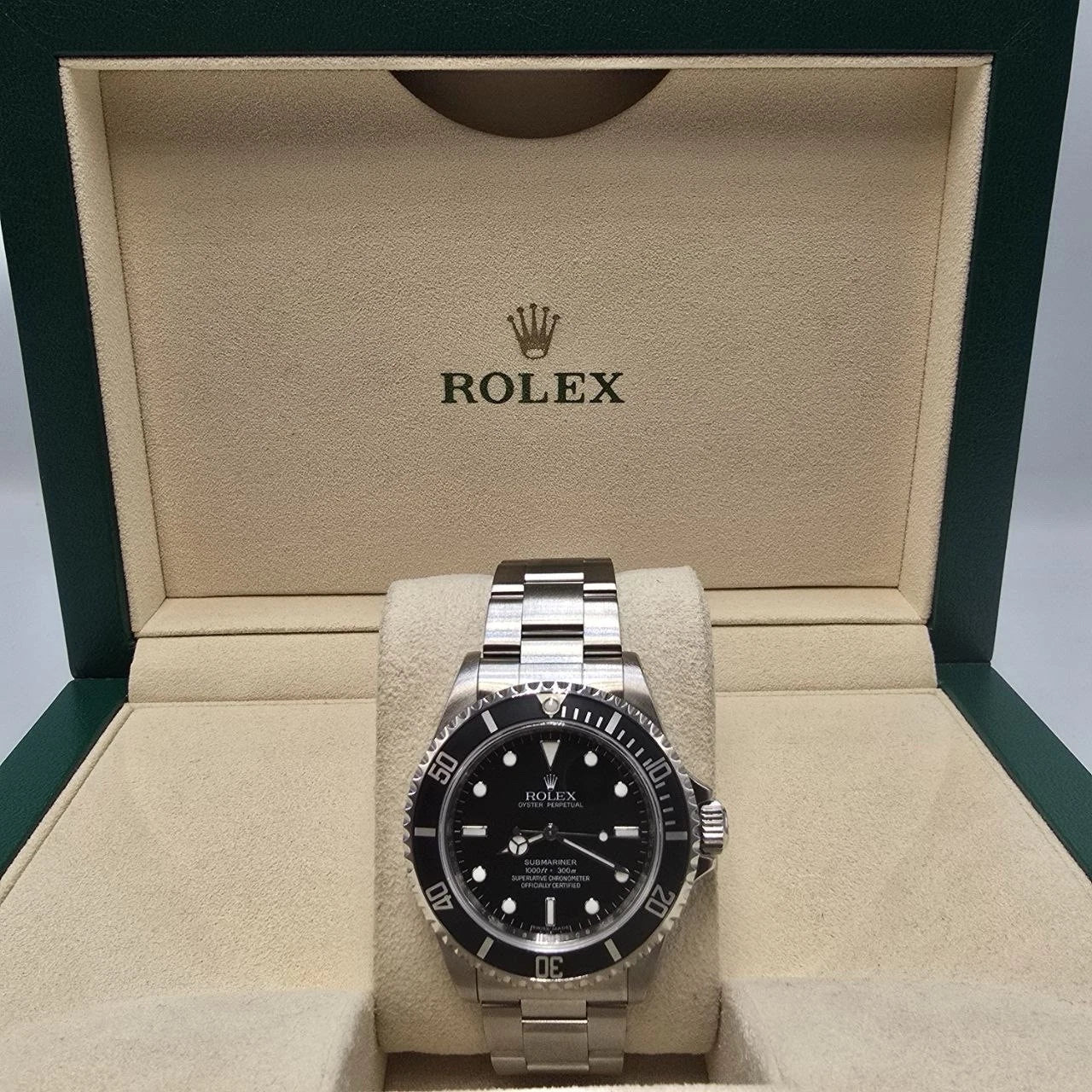 MINT 2012 Rolex Submariner No Date 14060M 4 Line REHAUT Black Dial 40mm Watch