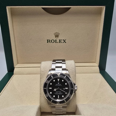 MINT 2012 Rolex Submariner No Date 14060M 4 Line REHAUT Black Dial 40mm Watch