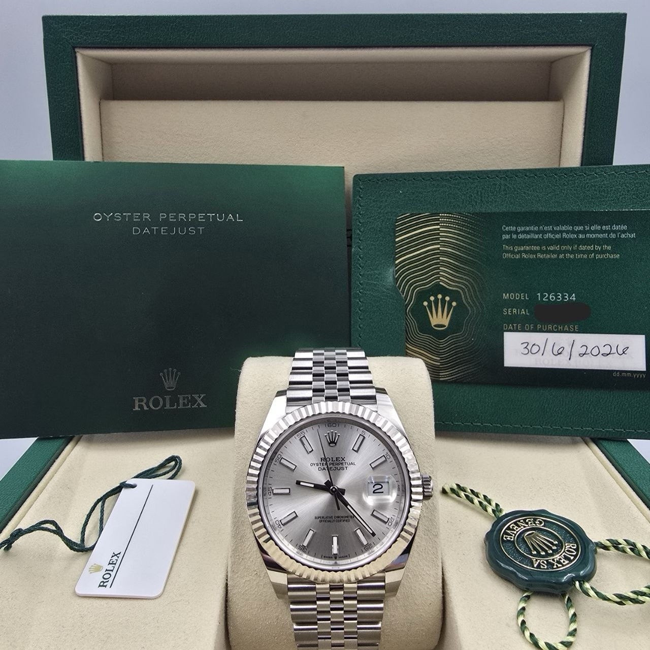 NEW 2026 Rolex Datejust 41mm Stainless Steel Jubilee Silver Dial 126334