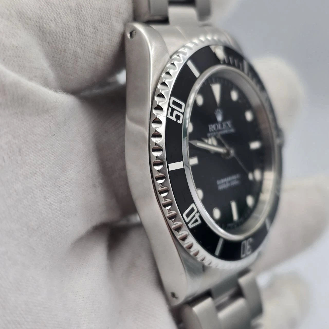 Rolex Submariner No-Date 2 Liner Black Dial Steel Oyster 40mm Watch 14060