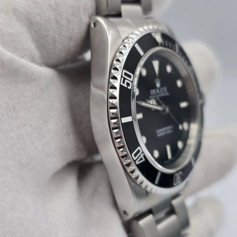 Rolex Submariner No-Date 2 Liner Black Dial Steel Oyster 40mm Watch 14060