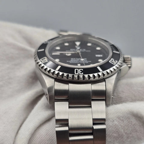 PAPERS Rolex Sea-Dweller 16600 Stainless Steel Black Dial 40mm Watch