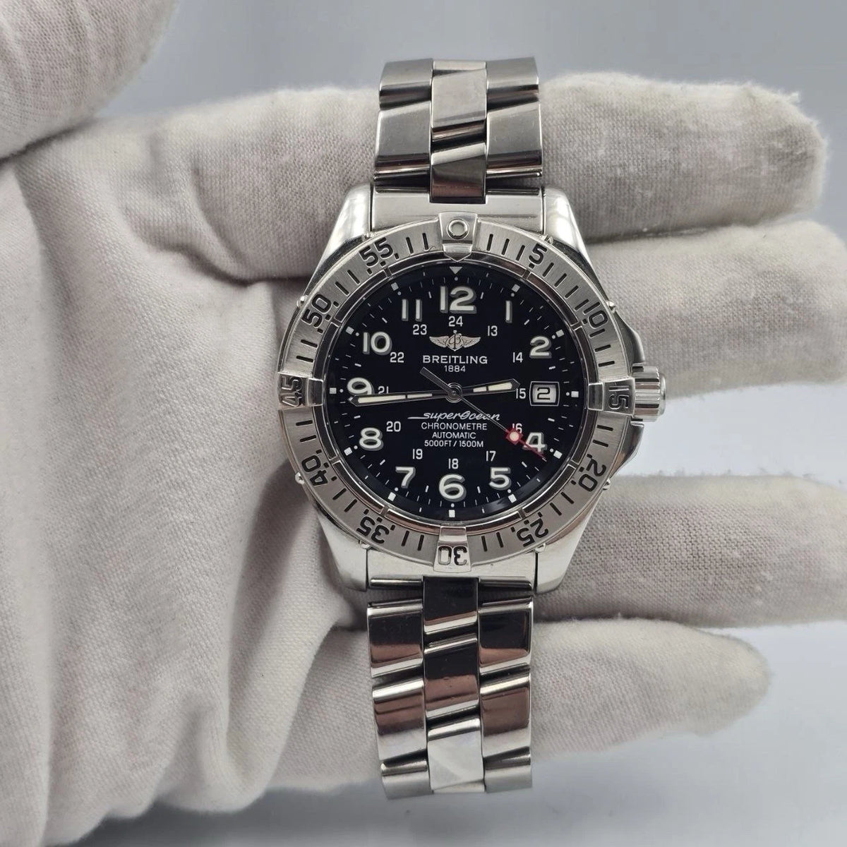 Breitling SuperOcean 42mm Black Dial Stainless Steel Automatic Watch A17360