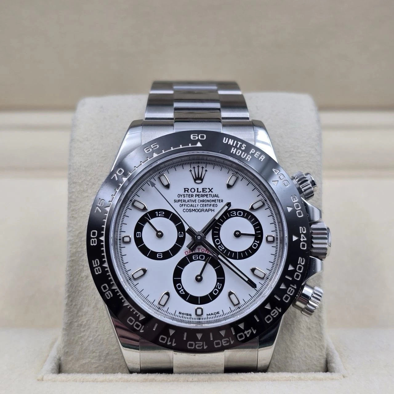 2020 PAPERS Rolex Daytona 116500LN Panda White Dial Ceramic 40mm Steel Watch BOX