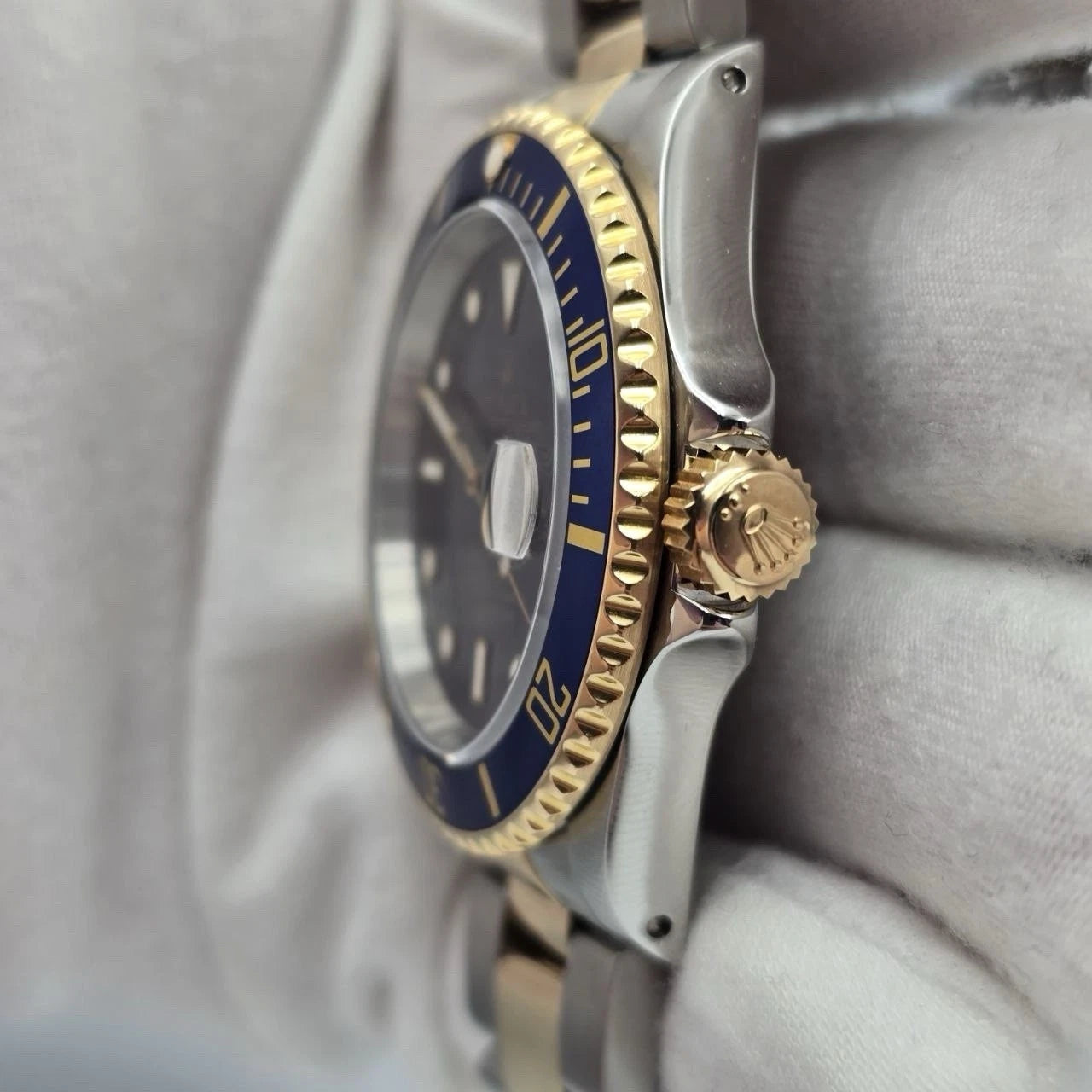 PAPERS Rolex Submariner 16613 Blue Dial Two Tone 40mm Watch + 2024 CPO