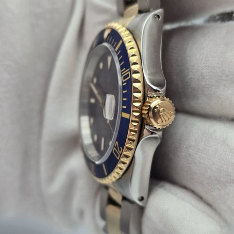 PAPERS Rolex Submariner 16613 Blue Dial Two Tone 40mm Watch + 2024 CPO