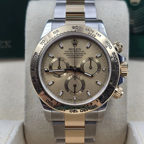 2023 PAPERS Rolex Daytona Champagne Dial 18K Yellow Gold Steel 116503 BOX