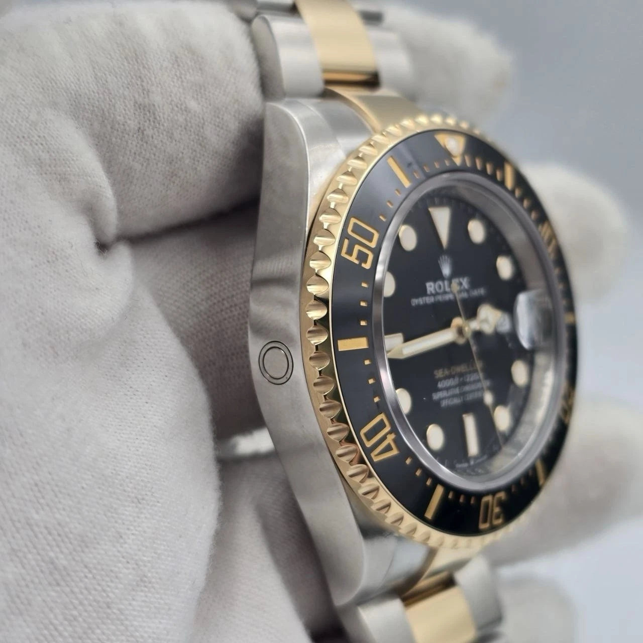 2023 PAPERS Rolex Sea-Dweller 43mm Two-Tone Yellow Gold 126603 Black Dial BOX