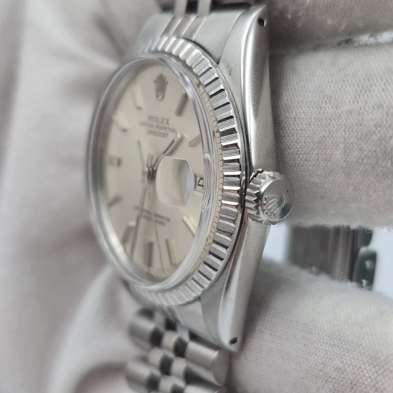 Rolex Datejust 1603 Steel Silver Dial Jubilee 36mm Automatic Watch