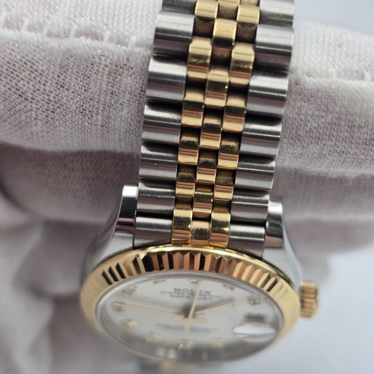 PAPERS 2023 Rolex Datejust 31mm Silver Diamond Dial Two Tone Jubilee 278273 BOX