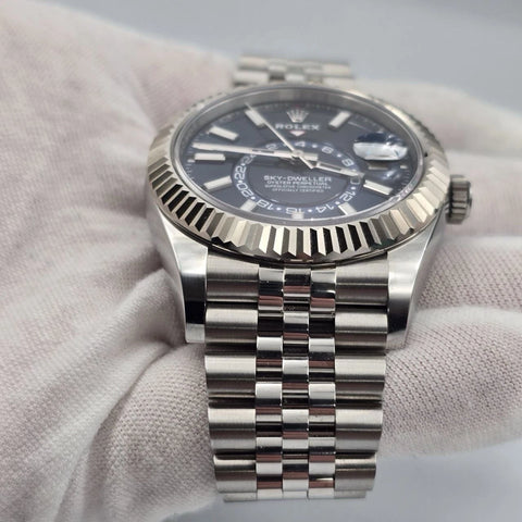 PAPERS 2024 Rolex Sky-Dweller 42mm Blue Dial Jubilee Bracelet 336934 BOX