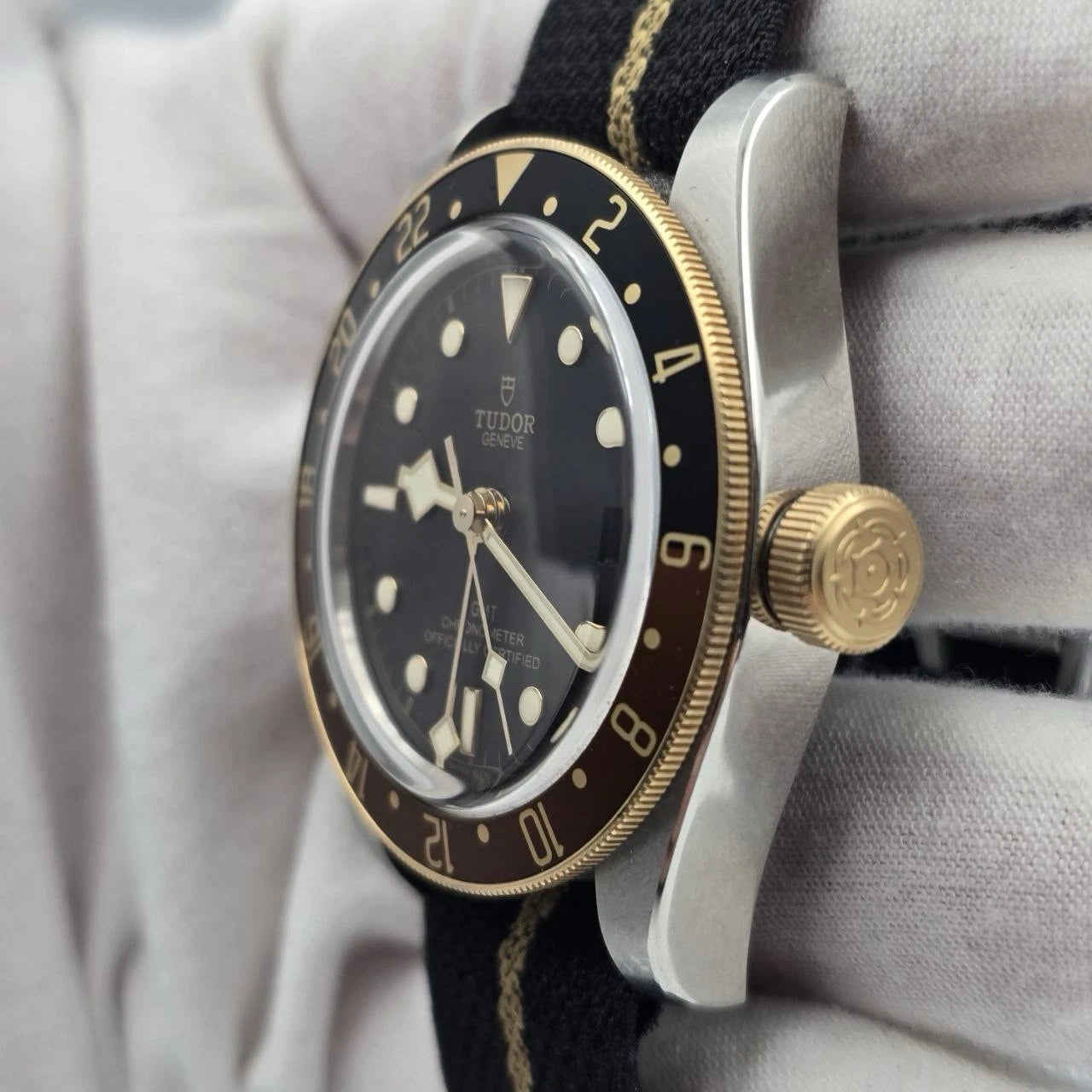 PAPERS 2023 Tudor Black Bay GMT 41mm S&G Rootbeer on Strap 79833MN BOX