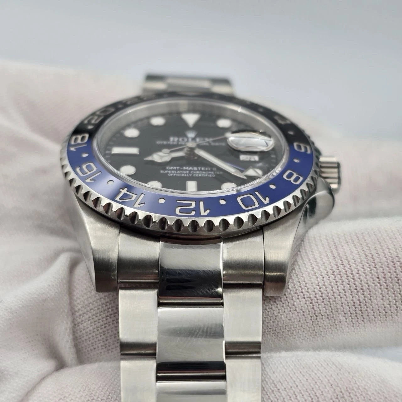 2014 PAPERS Rolex GMT Master II 116710BLNR Steel Ceramic Batman 40mm Watch BOX