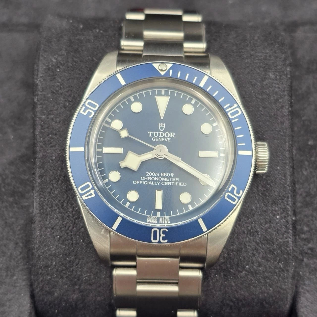 PAPERS 2022 Tudor Black Bay Blue Dial 39mm Steel Automatic Watch 79030B BOX