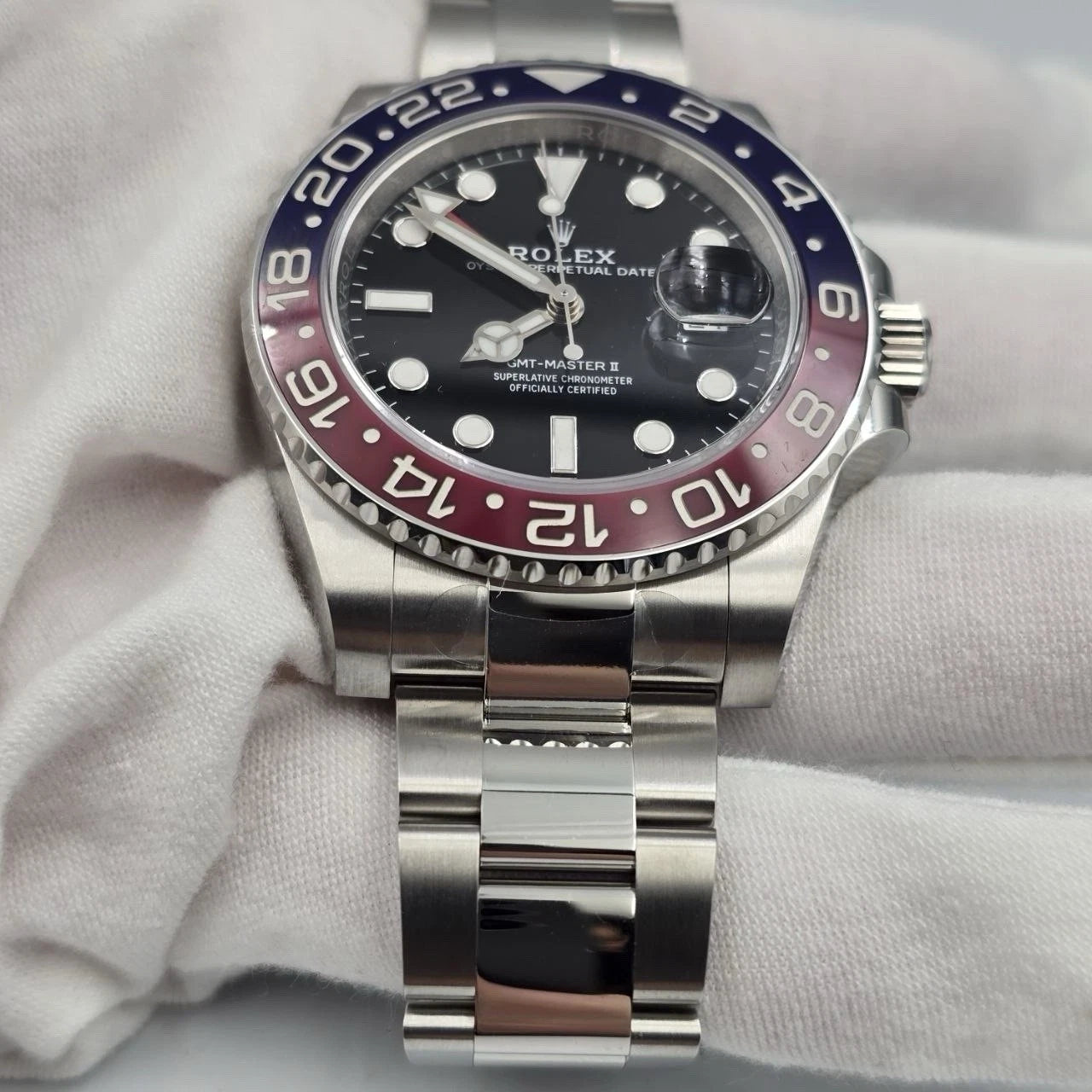 2026 NEW Rolex Pepsi GMT-Master ll Oyster Steel 40mm 126710BLRO UNWORN