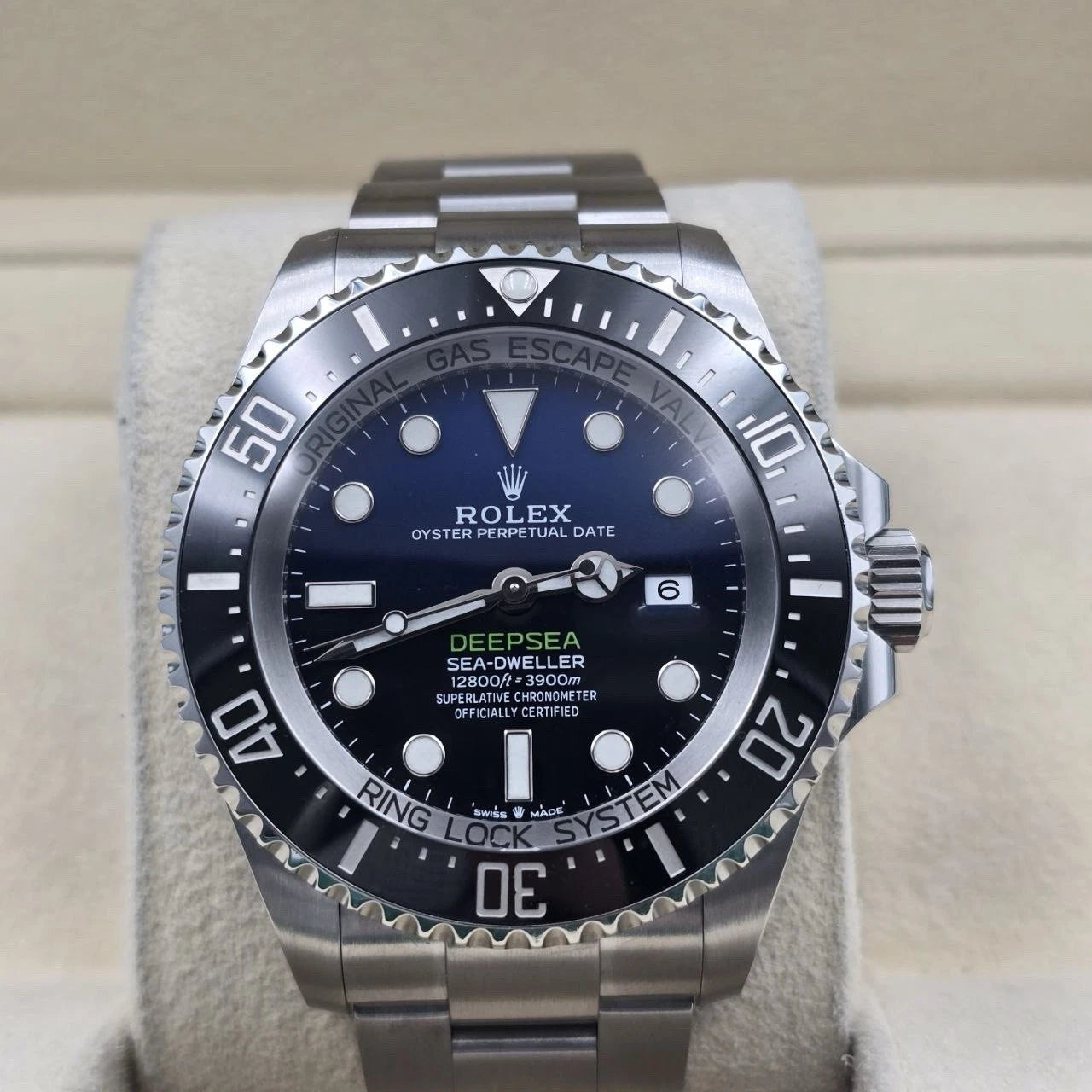 PAPERS 2022 Rolex Sea-Dweller Deepsea James Cameron Blue 126660 44mm Watch BOX