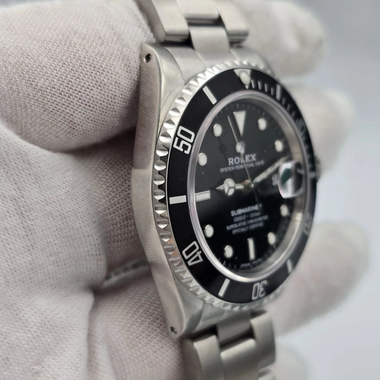 MINT 2023 RSC Rolex Submariner Date 16800 Steel Black Dial Oyster 40mm Watch
