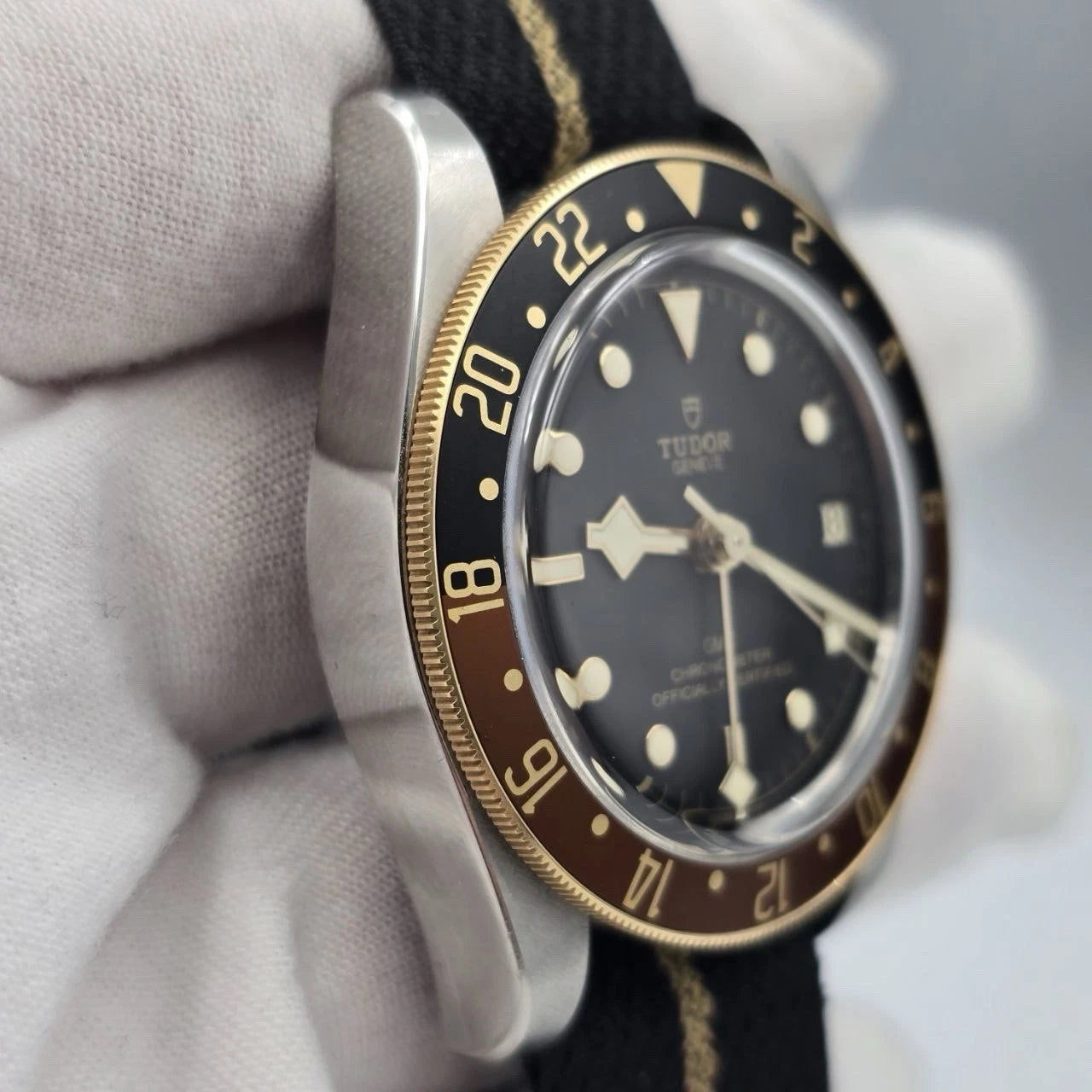 PAPERS 2023 Tudor Black Bay GMT 41mm S&G Rootbeer on Strap 79833MN BOX