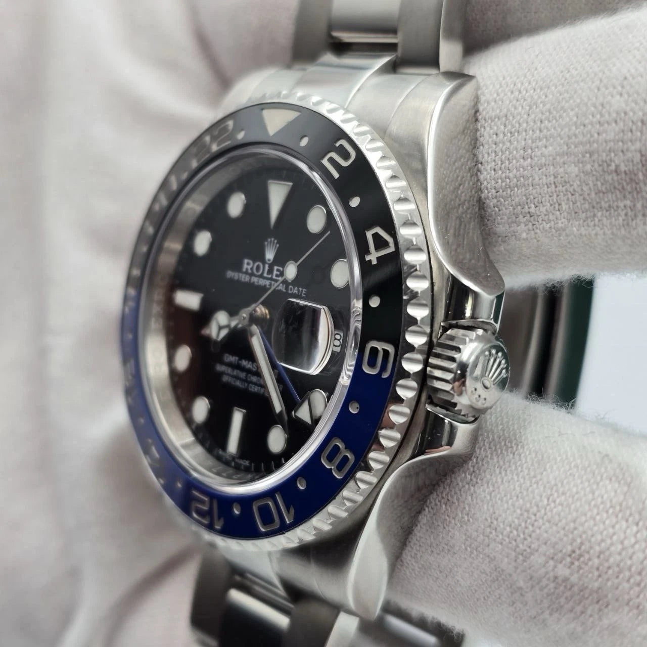 2014 PAPERS Rolex GMT Master II 116710BLNR Steel Ceramic Batman 40mm Watch BOX