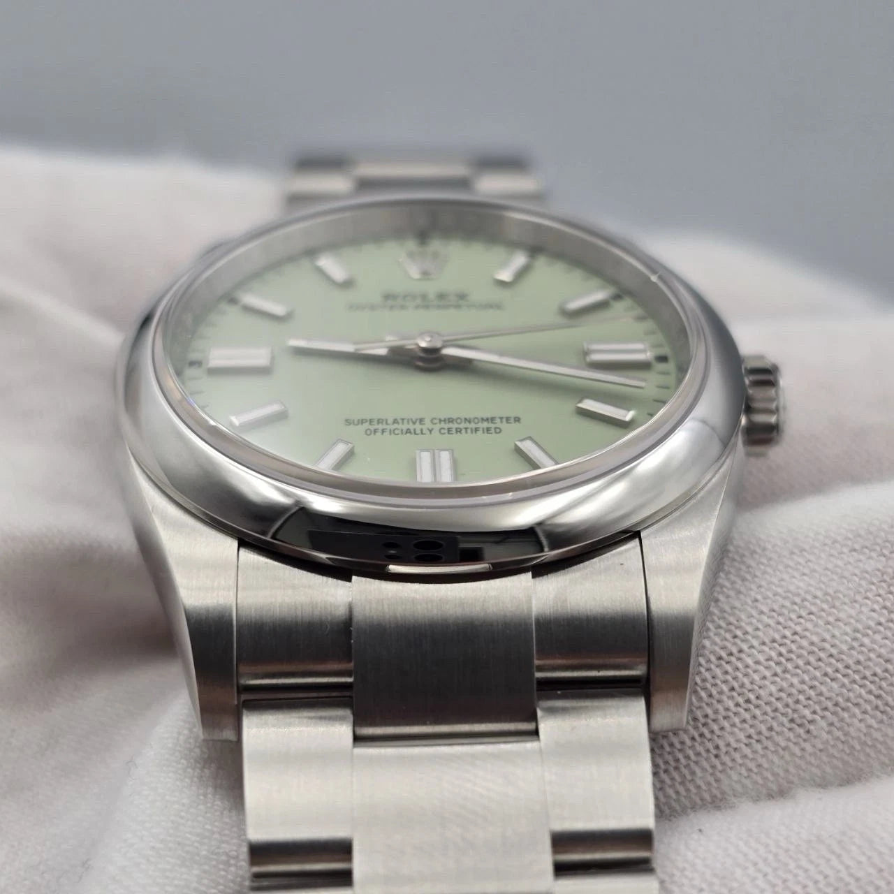 NEW 2026 Rolex Oyster Perpetual Pistachio 36mm Stainless Steel 126000
