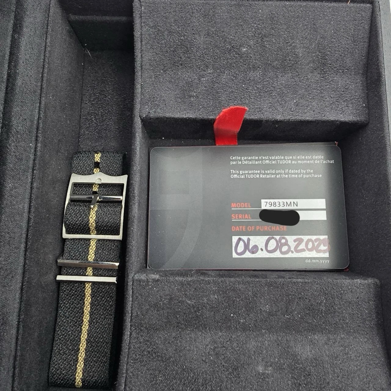 PAPERS 2023 Tudor Black Bay GMT 41mm S&G Rootbeer on Strap 79833MN BOX